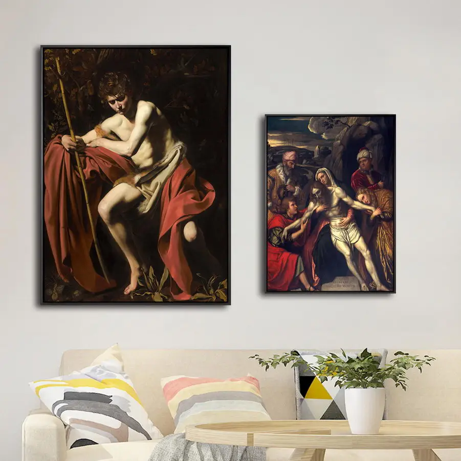 Home Decor Canvas Print  Art Wall Pictures  Poster Canvas Printing Paintings Italian Michelangelo Merisi da Caravaggio 1