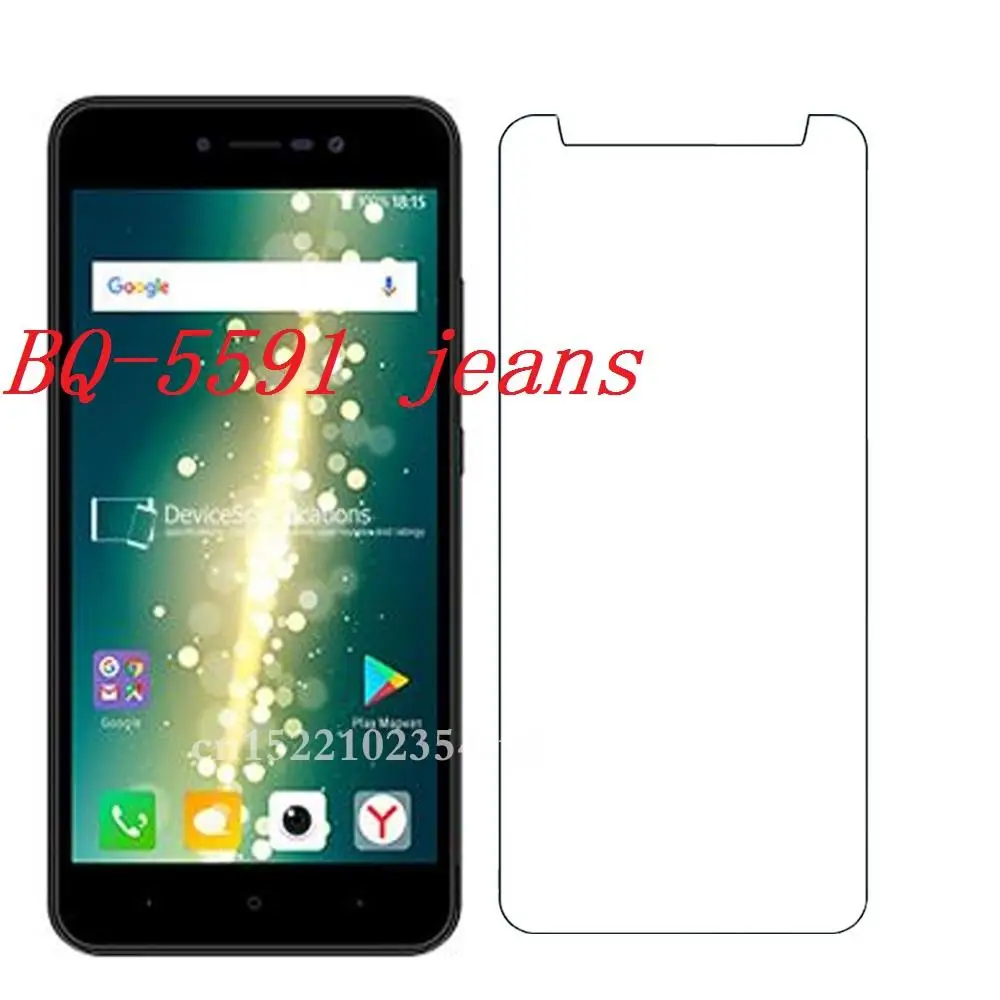 Tempered Glass for BQ BQ-5591 jeans Smartphone Explosion-proof 9H Protective Film cover Screen Protector