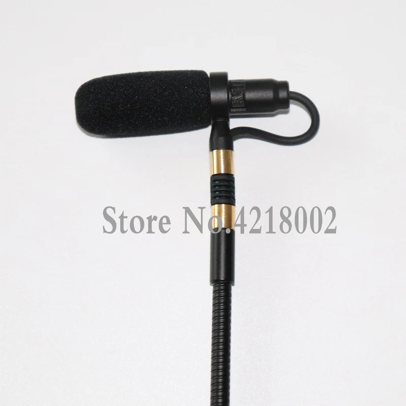 Pro Musical Instrument Condenser Wired Microphone Mic for Saxophone Violin Trumpet Flute Guitar Gooseneck or Sennheiser Mic