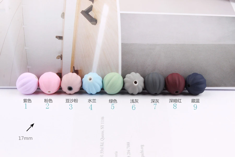 Matte color lantern shaped beads perforated DIY accessories hair headdress bracelet necklace material