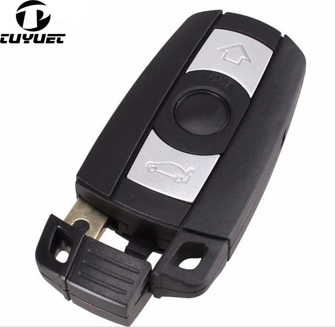 

Remote Key Case for BMW 1 3 5 6 Series Smart Key Shell Blade Fob E90 E91 E92 E60 With Smart key blade