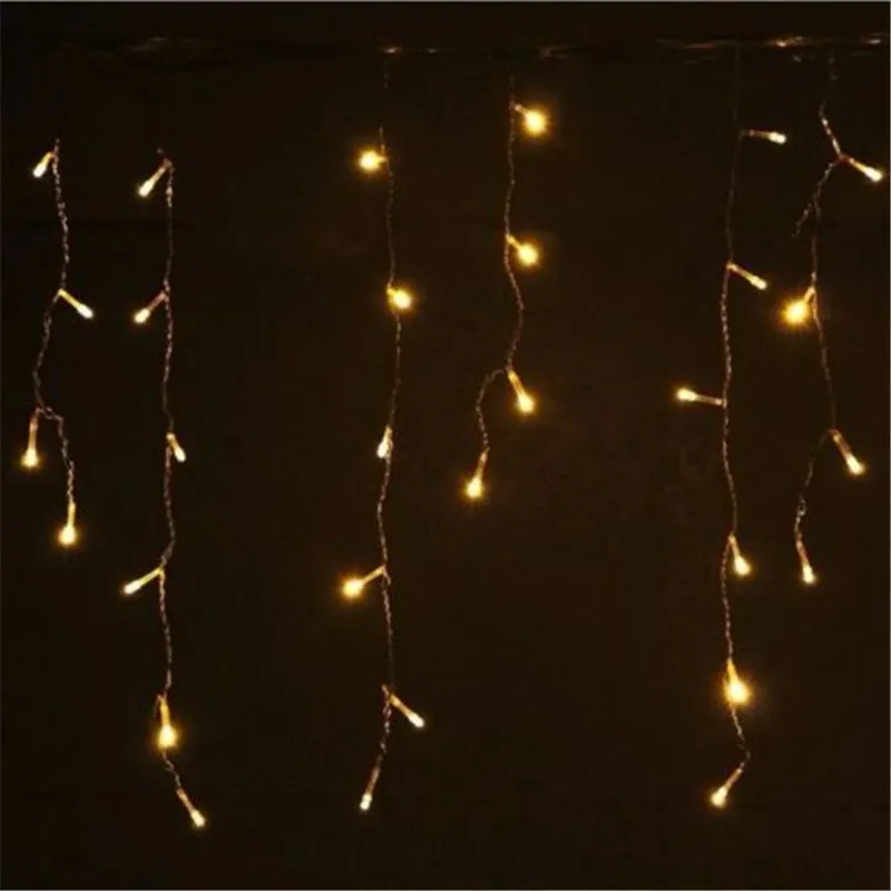 String lights Christmas outdoor decoration Drop 4.5m Droop 0.3m/ 0.4m/0.5m curtain icicle string led lights Garden Party 220V