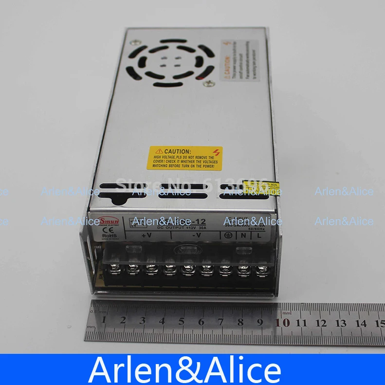 350 ワット 12 v 30A 小音量シングル出力スイッチング電源 ac に dc 3D プリント cpam 送料無料