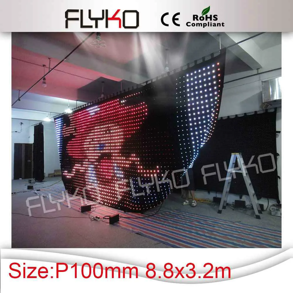 best selling products soft led video curtain xxx photos with controller