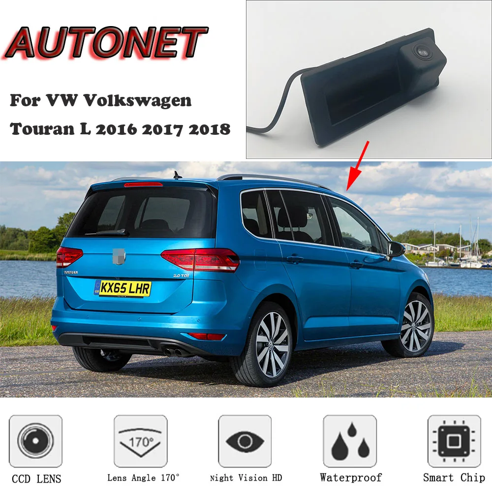 

AUTONET Rear View camera For VW Volkswagen Touran L 2016 2017 2018/Original Factory Style /Trunk Handle HD night visioin Camera