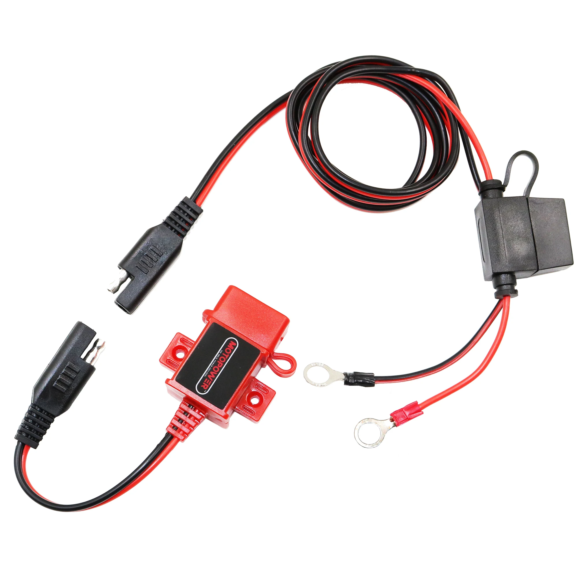 

3.1Amp Waterproof Red Motorcycle USB Charger Kit SAE to USB Adapter Motorcycle Phone Tablet GPS Charger Limited Edition