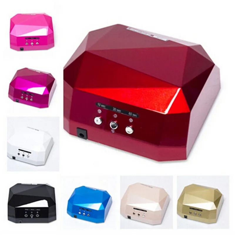 

Auto Sensor 36W UV Lamp Nail Dryer Diamond Shape CCFL Light Gel Curing LED UV Lamps Drying For UV Gel Polish Nail Art Tools