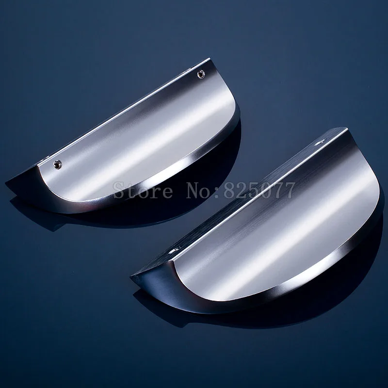 Semicircle champagne/alumina color aluminum alloy glass door handle office bathroom shope door handle length 180mm JF1323