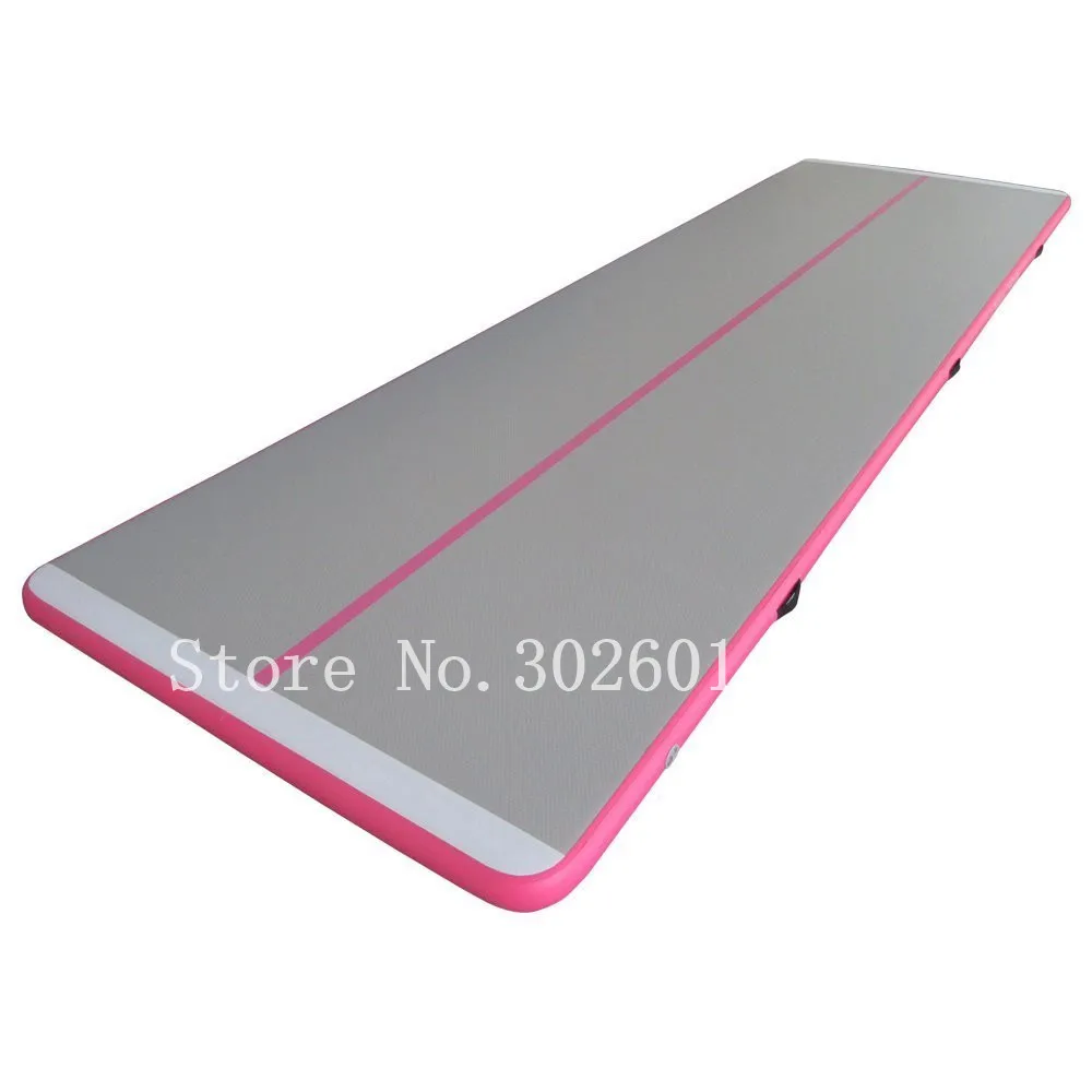 Free Shipping 7m Pink Inflatable Air Track Gymnastics Tumbling Mats for Kit Inflatable Gym Air Mat Gymnastics Equipment