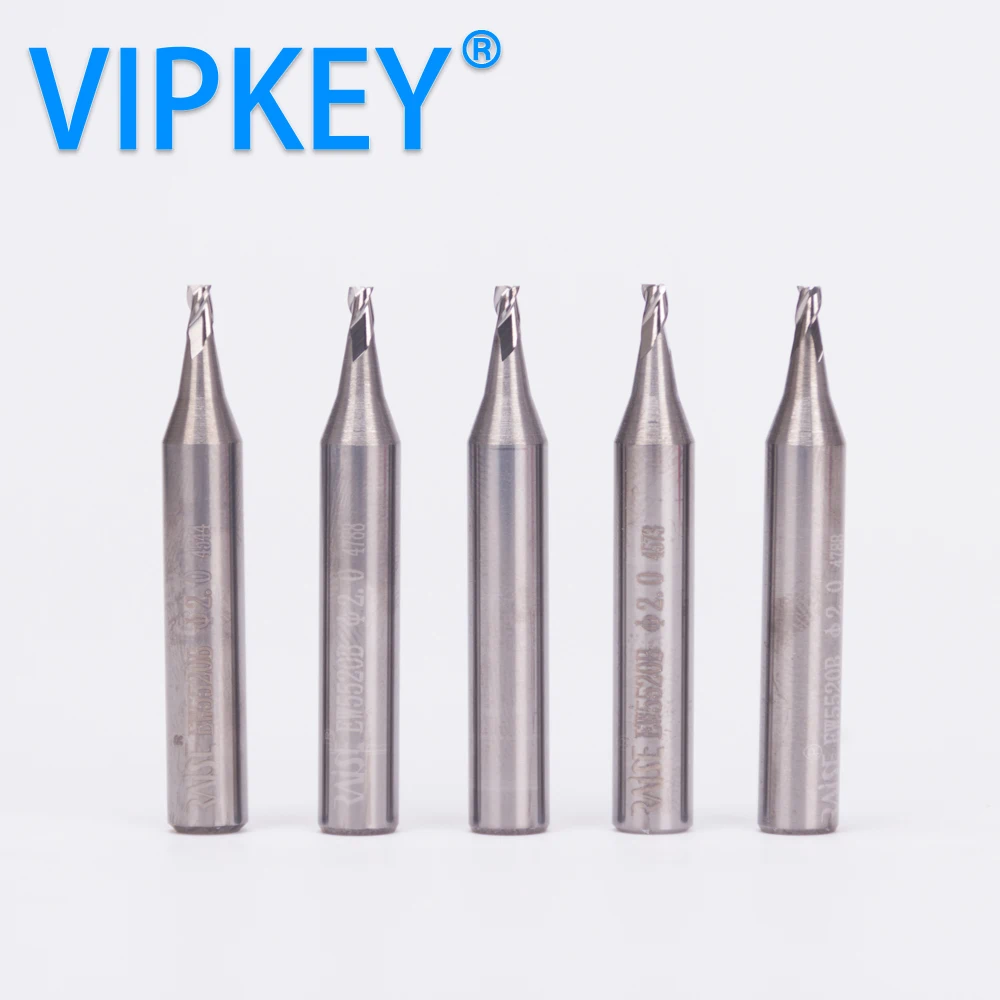 

2.0mm tungsten key end milling cutter drill bits 2.0*6D*40L*3F key cutter for vertical key machine