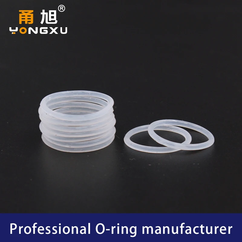 Thickness CS3.1/4/5.7mm White VMQ O-ring cross section silicon rubber sealing gasket rubber washer wholesale in specifications