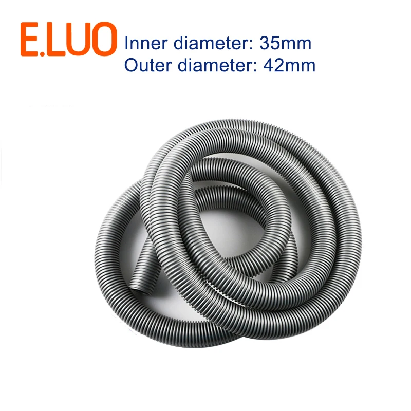 Inner Diameter 35mm Outer 42mm EVA Vacuum Cleaner Parts Bellows Thread Hose Pipe Durable Flexible Pipe with High Temperature