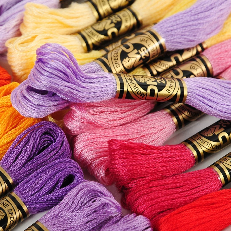 Cotton Total different Pcs Original French DMC Embroidery / Cross Stitch Floss Thread--Choose Any Colors And Quantity Freely