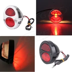 Universal Motorcycle Stop Tail Light Taillight for Harley Softail Sportster Chopper Cafe