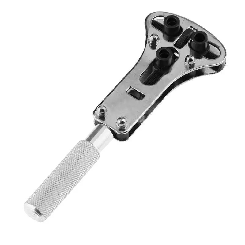 Professional Watch Tools 3 Jaw Watch Repair Tool Kit Watch Hands Bottom Cover Opener Wrench Tool 37mm 55mm Give 18 steel teeth