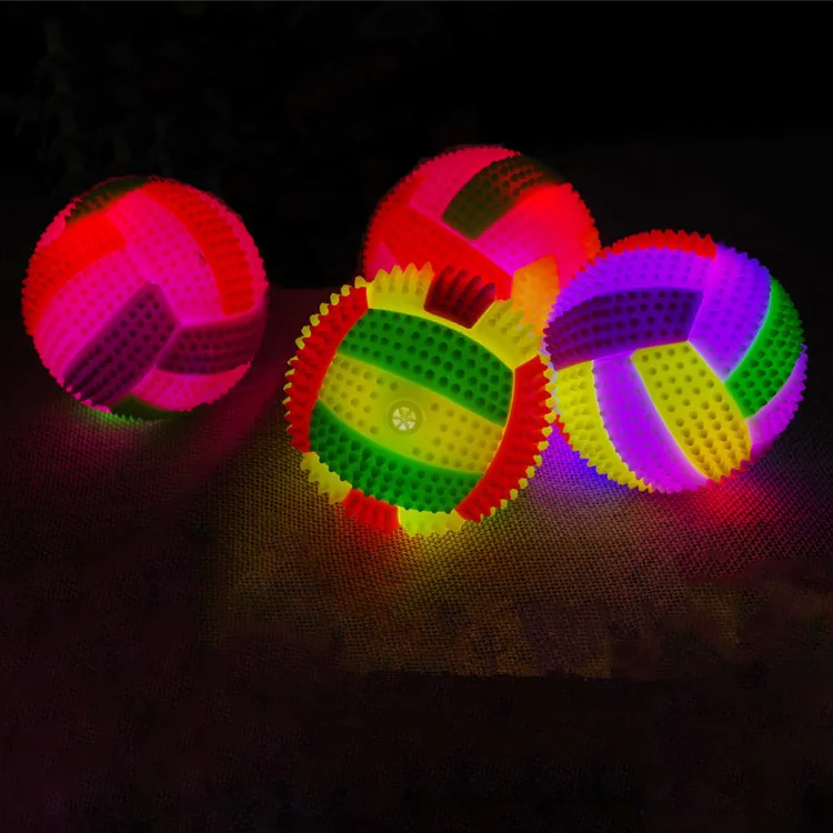 

Volleyball flash light emitting bouncing ball / bouncing ball with a whistle function emitting toys stall selling wholesale sup