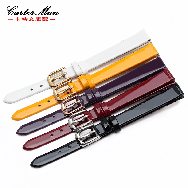 New High quality 6mm 8mm 10mm cowhide small size watchband watch strap for Fossi Women's Bracelet image 4