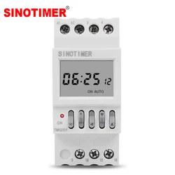 230VAC Infinite Year Cycle Monthly Timer Switch DIN Rail Used On Communication Base Station