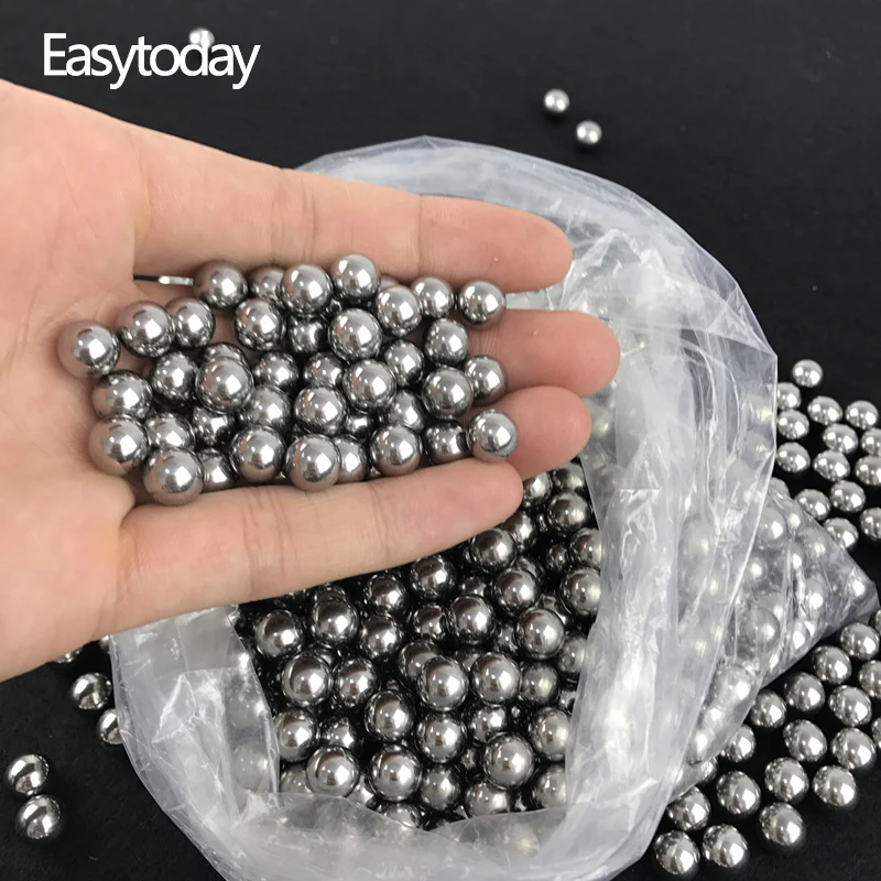 Easytoday 200pcs/lot 10mm Steel Balls Catapult Slingshot Hunting Shooting Slingshot High-carbon Catapult Hitting Ammo Accessorie