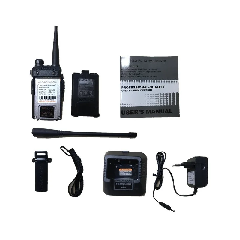 2 قطعة طويلة المدى BAOFENG UV-5RA اسلكية تخاطب نقال UHF VHF 128CH تحديث UV-5R هام الإرسال والاستقبال التواصل لموتورولا