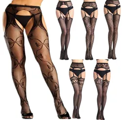 Shengrenmei-Collants surdimensionnés avec entrejambe ouvert brodé pour femme, bas sexy, lingerie féminine populaire, jarretière, super collants, nouveau, 2019