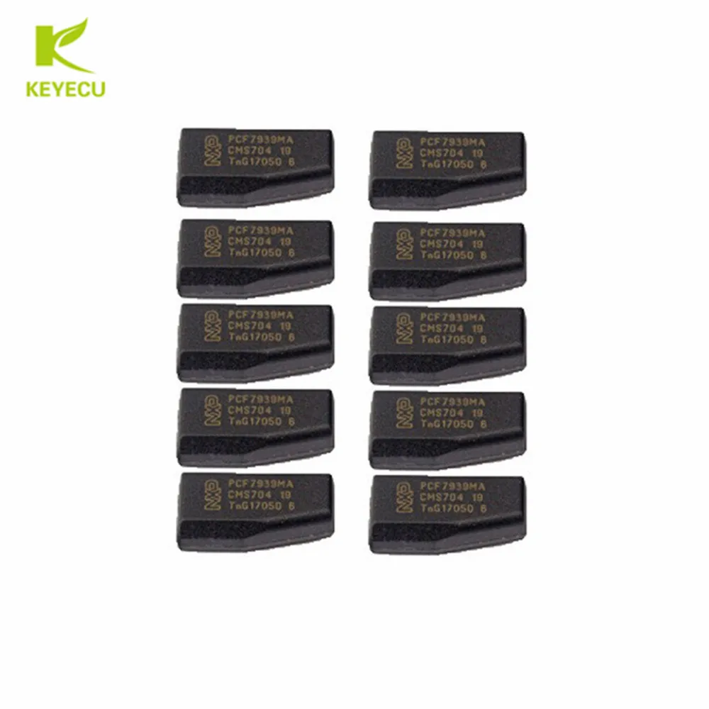 KEYECU 10PCS/LOT Blank Transponder Chip PCF7939MA (TP39)  ID4A for Renault Dacia Duster Logan Sandero 2012+ for NISSAN Rogue