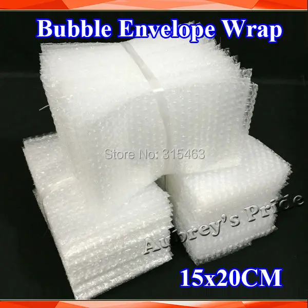 100Pcs 15x20CM Bubble Envelopes Wrap Bags Pouches Packaging PE Mailer Packing Office Package Storage