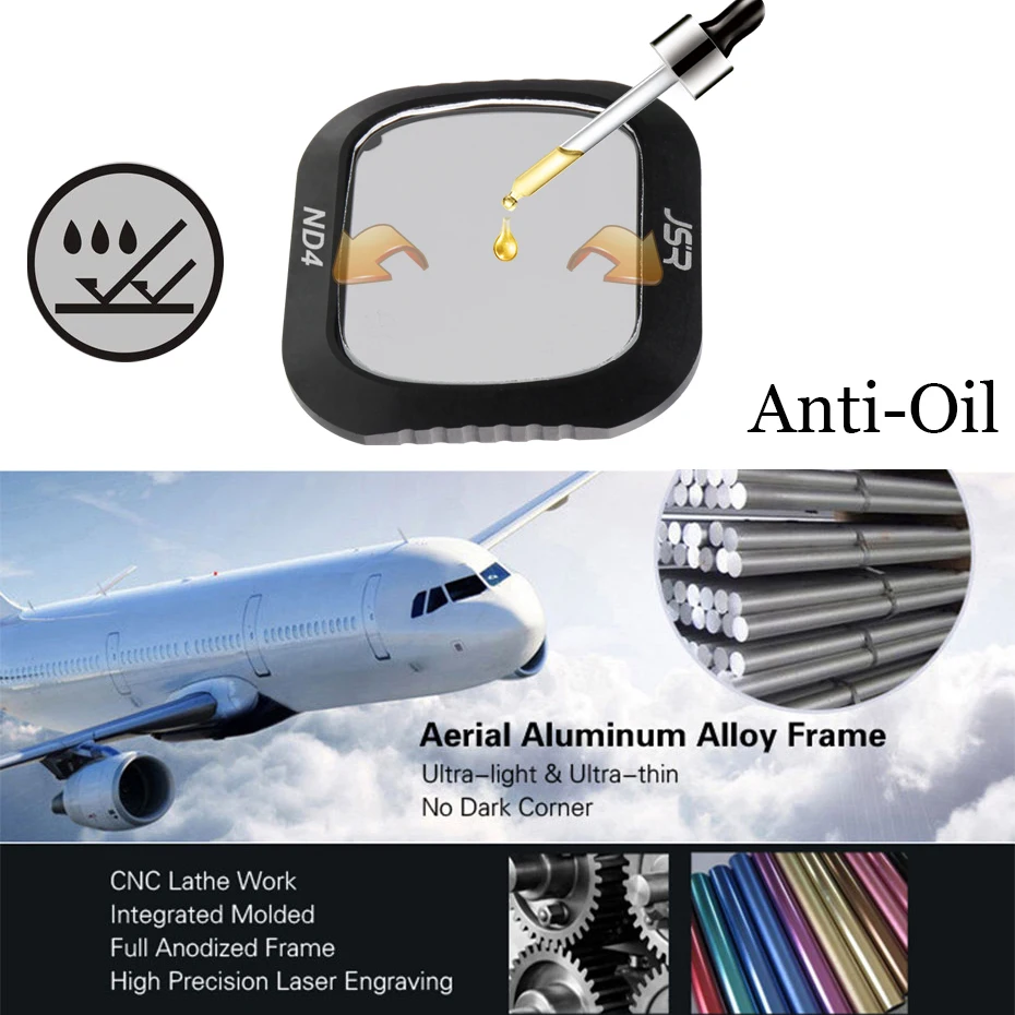 ل DJI Mavic 2 Pro Filter ND4 + ND8 + ND16 + ND32 زجاج الكثافة المحايدة ل DJI Mavic2 Pro/حامي احترافي ملحقات طائرة بدون طيار