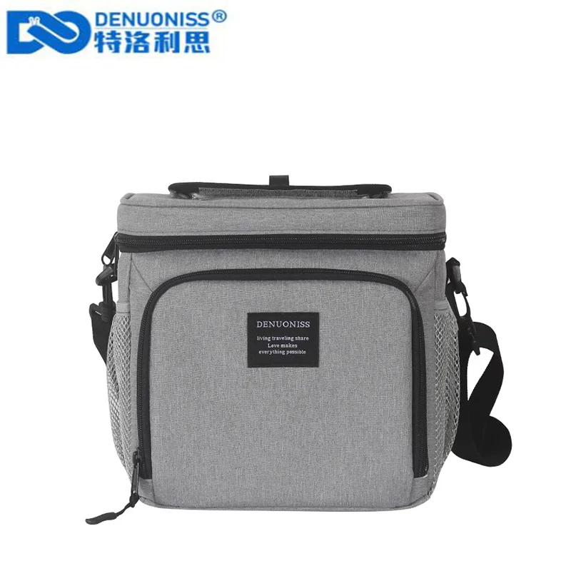 DENUONISS New Waterproof Beer Cooler Bag Oxford Insulation Refrigeration Bag Ice Bag Leakproof Square Cooler Bag Sac Isotherme