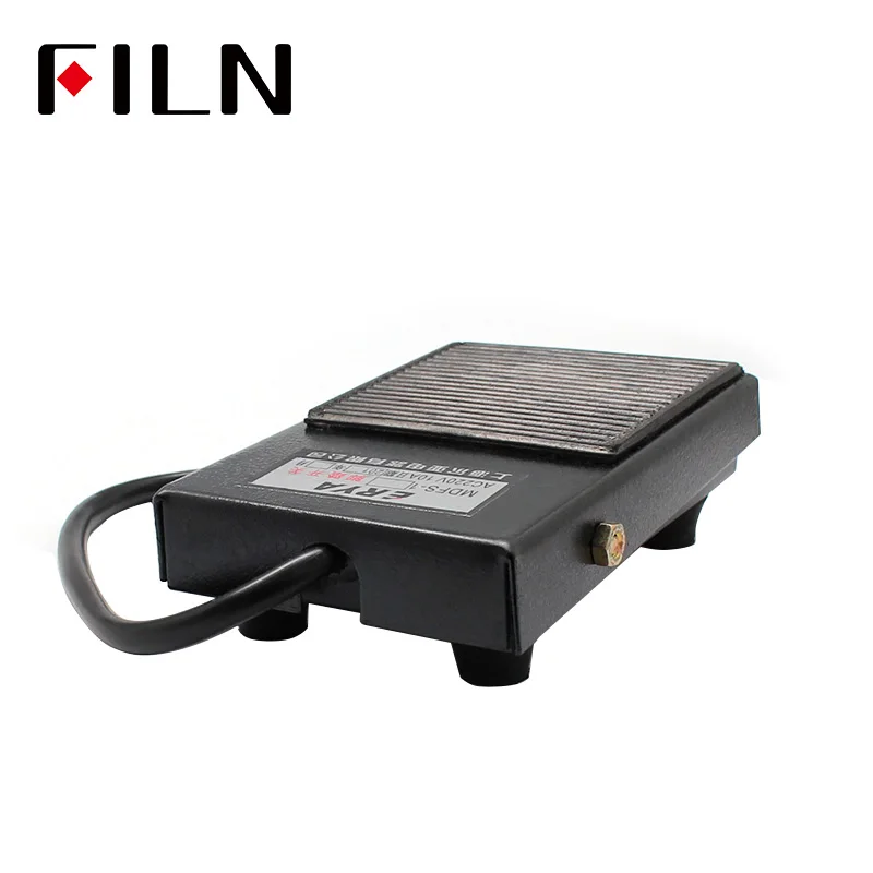 SPDT Nonslip Metal Momentary Electric Power Foot Pedal Switch 10A/250V