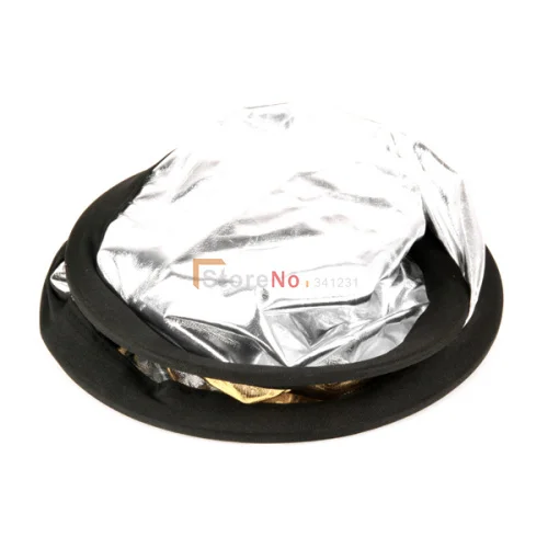 43 "110 cm 2 w 1 Flash dyfuzor wielu składany disc złoto srebro odbłyśnik i torba dla Studio