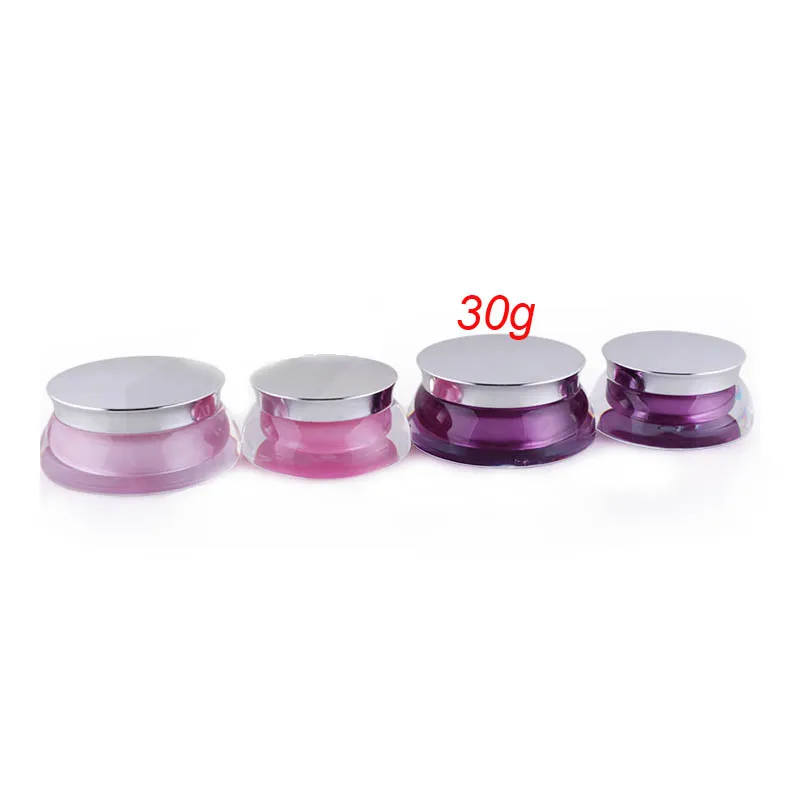 100pcs 30G UFO shape purple cream jar ,30 gplastic  Cosmetic Jar,unique acrylic 1 ounce  Cosmetic Packaging for sale