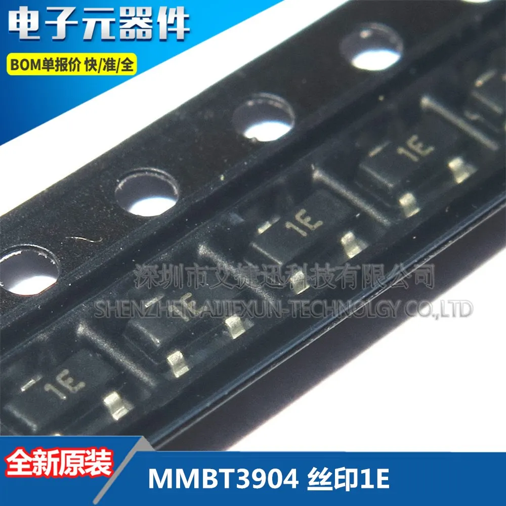 

1000PCS 100% New and original MMBT3904 Silkscreen1E SOT-23 NPN switching transistor in stock