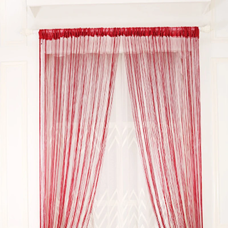 High Quality Tassel Line String Curtain 300*300cm Fashion Valance Living Room Window Wedding Home Party Decoration Curtains