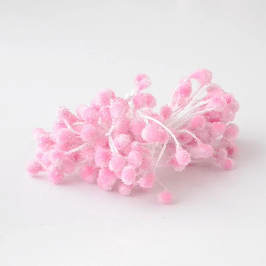 5mm 400pcs/lot Glass Multi Color Flower Stamen Floral Stamen For DIY Cake/Wedding Decoration Artificial Flowers DIY