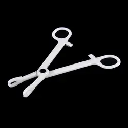 25PCS Professionelle Piercing Forcep Werkzeug Kunststoff Körper Piercing Zange Runde Offene Klemme Für Körper Ohr Lip Nabel Nase zunge supplie