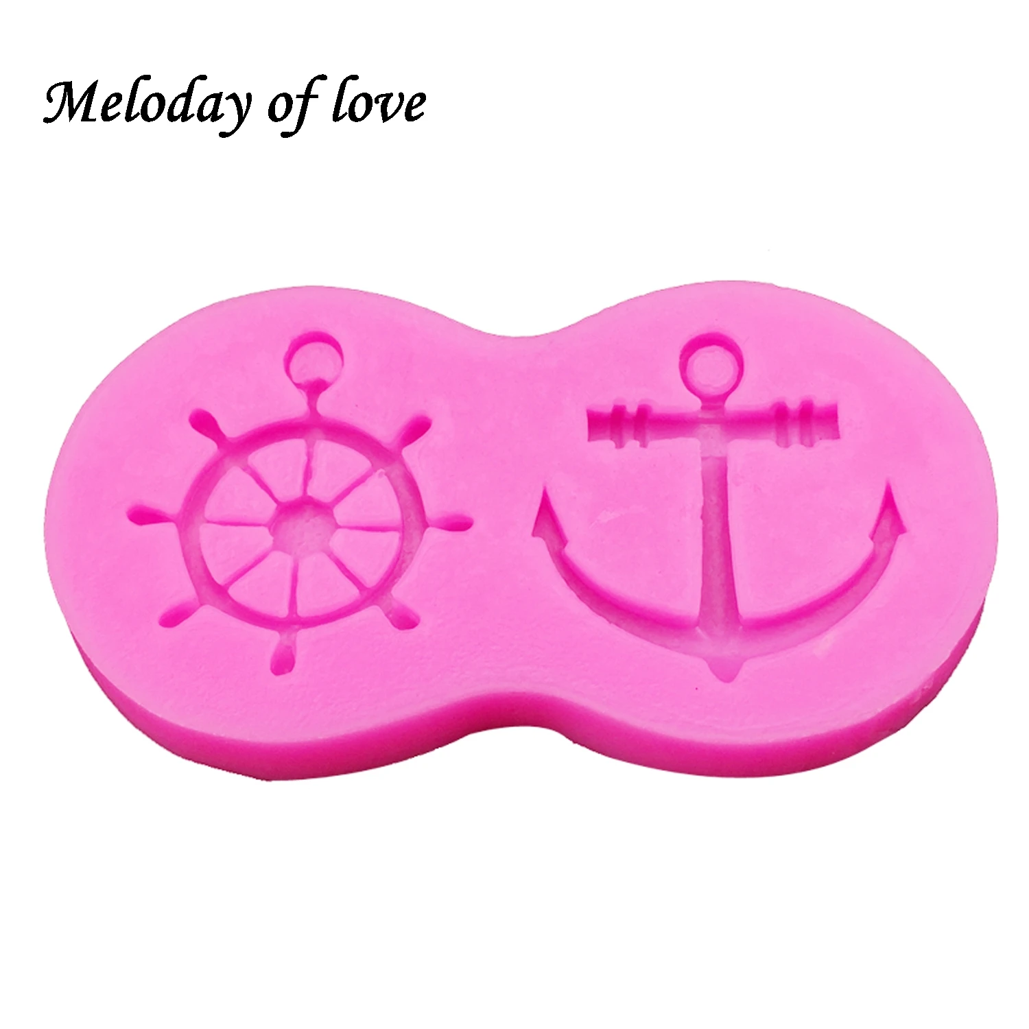 Anchor Rudder Wheel Ship Shape Silicone Mold Fondant Forms Cookie Baking Chocolate Mold Cake Decorating Tools T0209