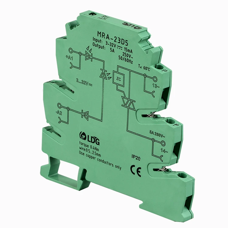 Non contact solid state relay module combination of MRA-23D5 PLC relay magnifying plate