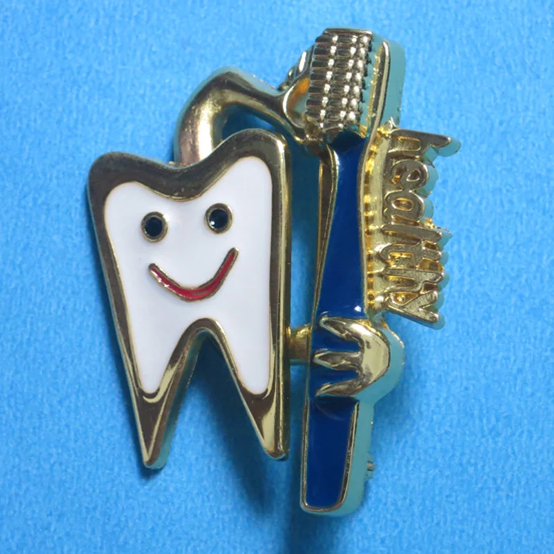 

Dental Badge Dental clinic gift Metal Tooth Type Shape Molar Brooch Badge Dentist Hygienist Pin Accessories Adornment