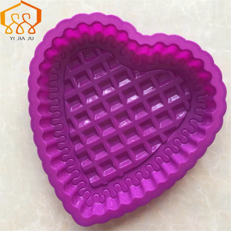 

DIY Single Baking Tools Classic Love Heart Shaped Silicone Baking Pan Birthday Cake Mold Celebration Party Valentine's Day Gifts