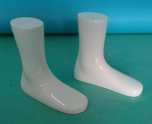 

Luxury Fashion Glossy White Mannequin Foot Fiberglass Feet Model Hot Sale In Developed Countries