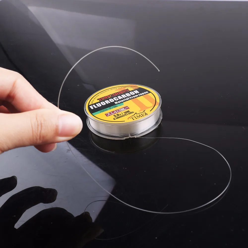 DORISEA 50/100/150m 4.4-35.2LB 100% lignes de pêche en fluorocarbone haute qualité en Fiber de carbone ligne de pêche à la mouche Leader ligne de fil de feu