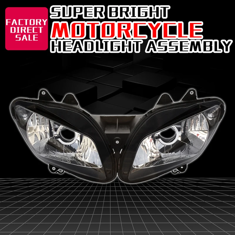 High Quanlity Headlight Part Front Head Light Lamp Assembly For YAMAHA YZF1000 R1 2002 2003 YZF 02 03 Motorcycle Clear Headlamp