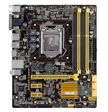 Asus B85M-G用のオリジナルb85マザーボード,lga 1150コネクタ,i3,i5,i7,e3,ddr3,hdmi,dvi,micro-atx,中古製品の販売