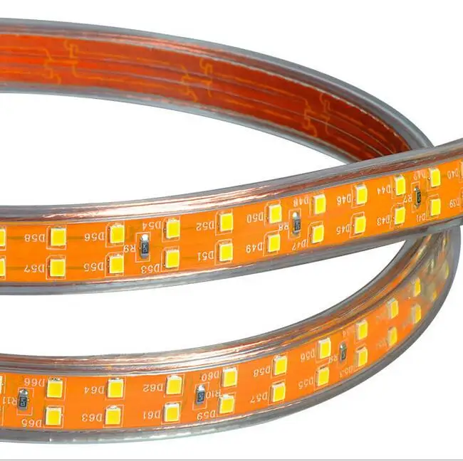 

156led/m SMD 2835 LED Strip light 220V 230V 240V Double Row LED tape rope ribbon for Home Garden Decoration