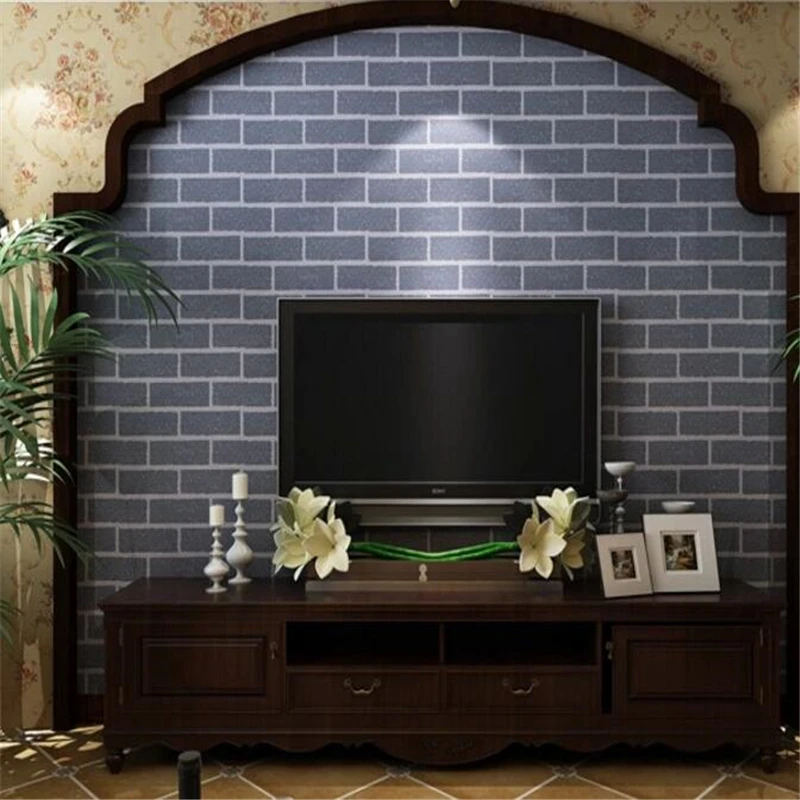 wellyu Special PVC waterproof green brick pattern wallpaper 3D convex brick fashion clothing shop decoration wallpaper