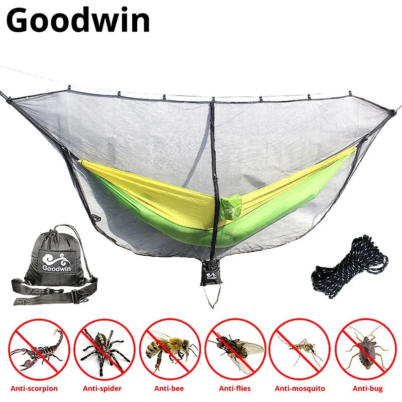 Hammock Bug Net Ultralight Mosquito Net Outdoor Camping Survival Hammocks Netting 340*140CM 0.88 LBS Fast Easy Setup