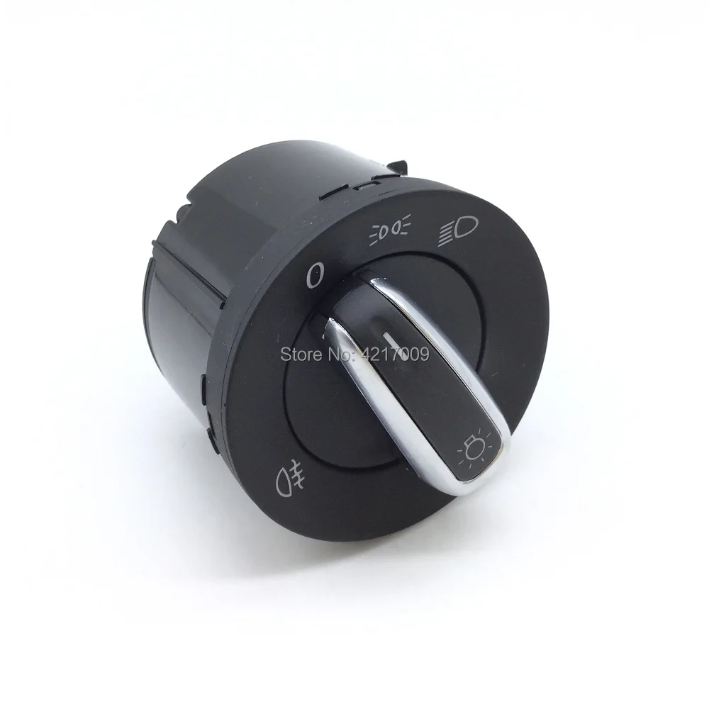 3C8941431B Chrome Headling Fog Lamp Control Switch For VW Caddy III Touran Jetta Golf V VI 5 6 Jetta Passat B6 CC Rabbit