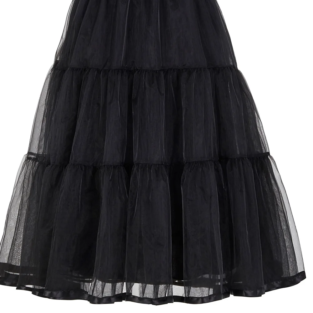 Grace Karin Tulle Skirts Women Pleated Long Skirt Faldas Bridal Wedding Petticoat Midi Skirt Saia Longa Vintage Maxi Skirts