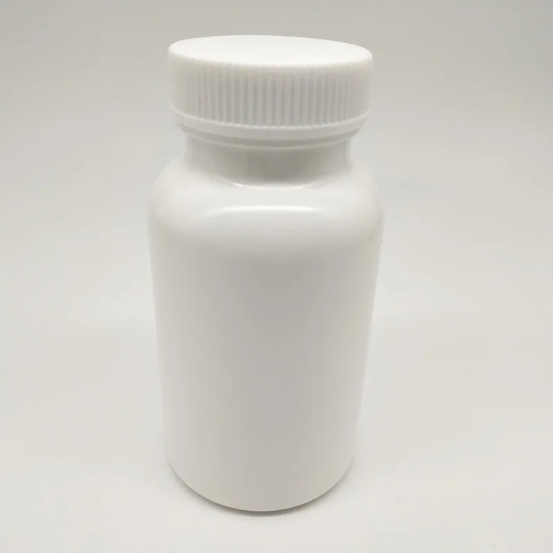 

100pcs/lot 150ml plastic HDPE healthcare capsule pill bottle with screw cap, empty refillable pharmaceutical plastic container